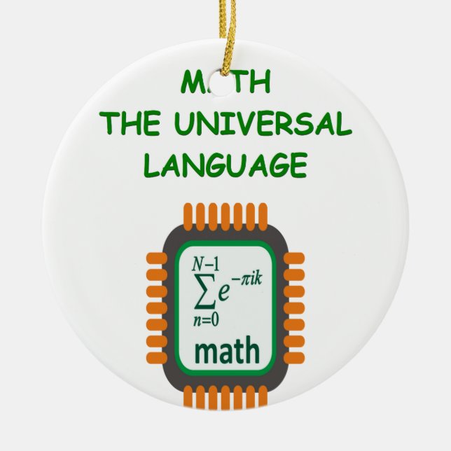 mathskämt julgransprydnad keramik (Framsidan)