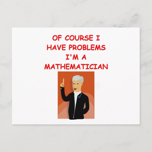 mathskämt vykort (Framsida)