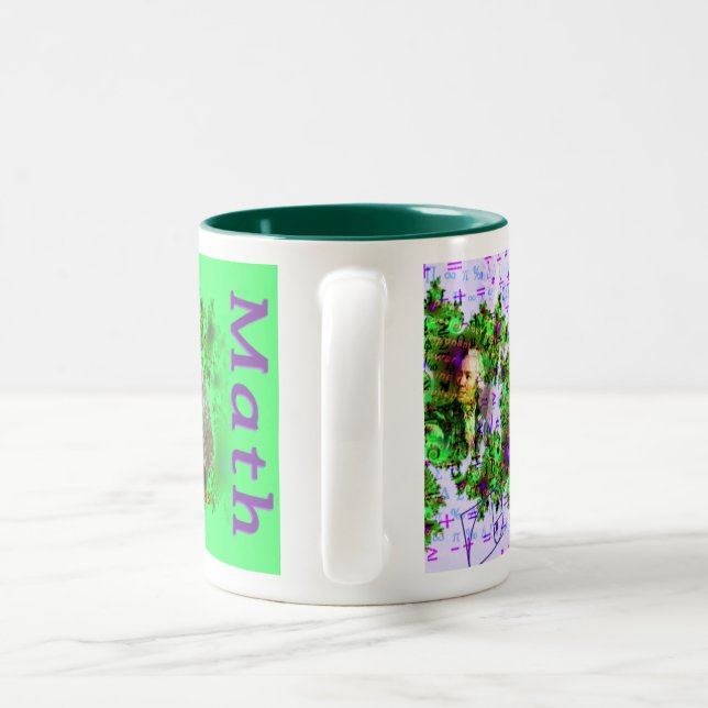 Mathtemamugg Två-Tonad Mugg (Handtag)