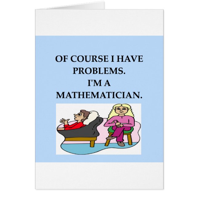 mathterapi hälsningskort (Framsidan)