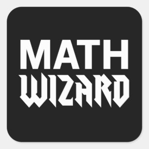 Mathtrollkarl Fyrkantigt Klistermärke
