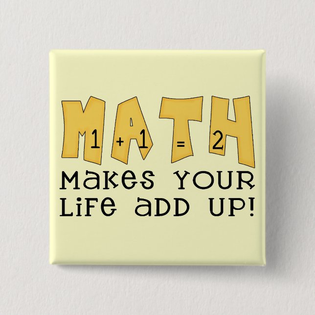 MathTshirts och gåvor Knapp (Framsida)