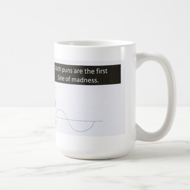 Mathvitssinus av den galenheta muggen, humor kaffemugg (Höger)