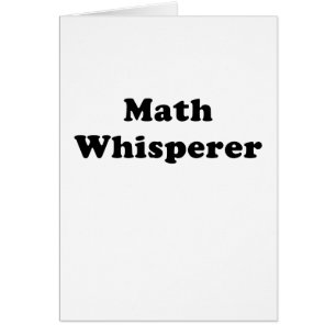 MathWhisperer Hälsningskort