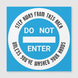 Mathygien - INGEN POST Tvättar Händer magnetkort