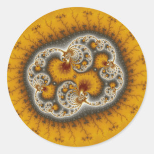 Matilda19 - Fractal art Runt Klistermärke