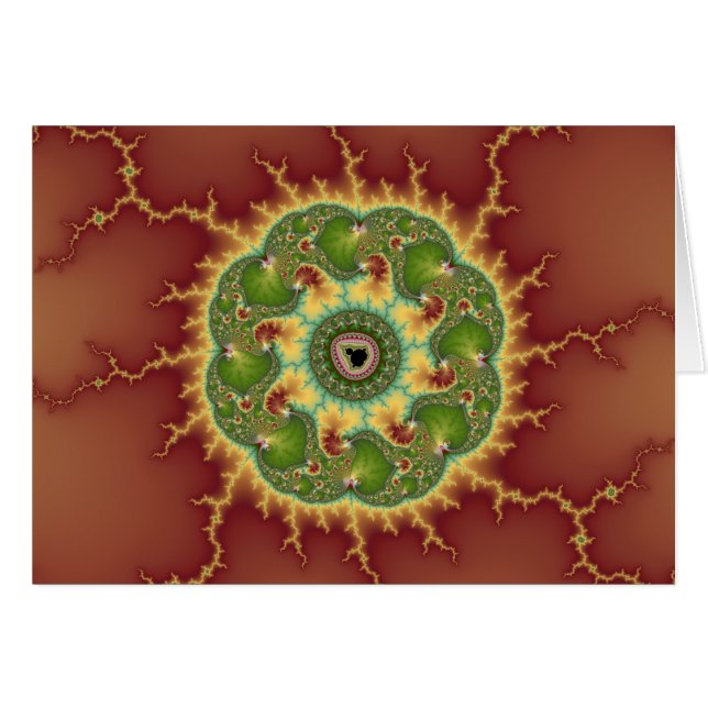 Matilda21a - Fractal Art Hälsningskort (Framsidan Horizontal)