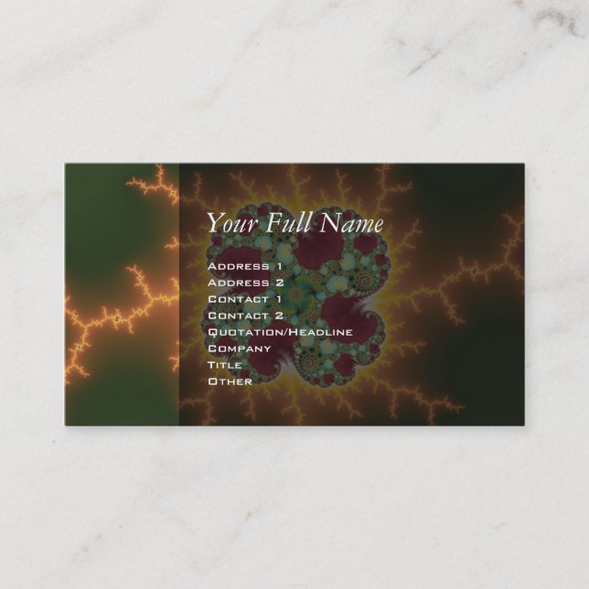 Matilda 17 - Fractal Art Visitkort (Framsida)
