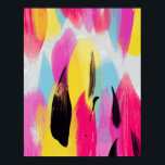 Matilda // Abstrakt Painting Poster<br><div class="desc">Ljusstark färgad målning av digital abstrakt.</div>
