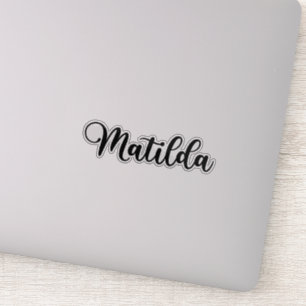 Matilda Namn - Handskriven kalligrafi Klistermärken