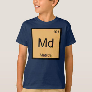 Matilda Namn kemi Inslag Periodic Bord Tröja