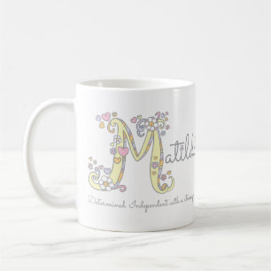 Matilda namn: monogram M mugg