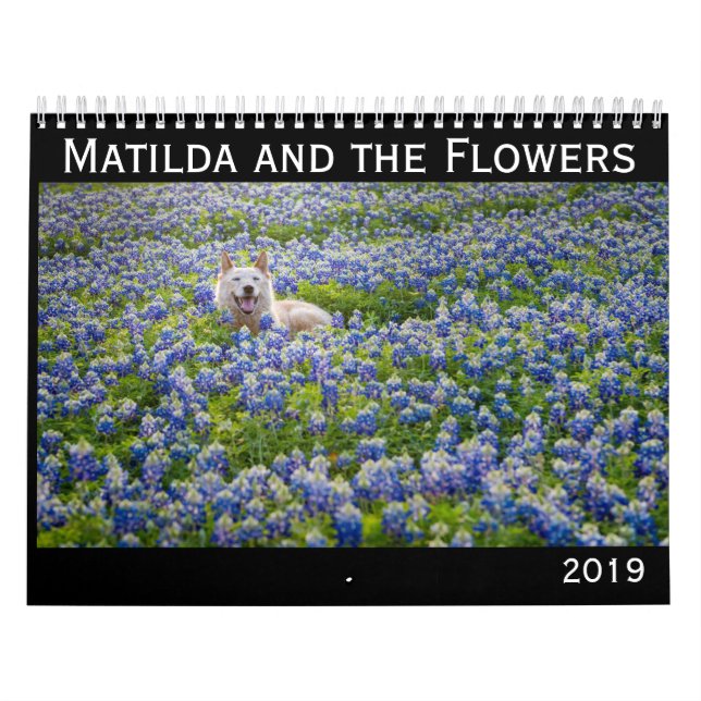 Matilda och kalendern för blommor 2019 kalender (Omslag)