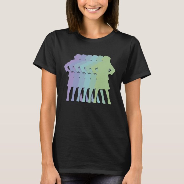 Matilda Strong gradient musikalisk teaterställning T Shirt (Framsida)