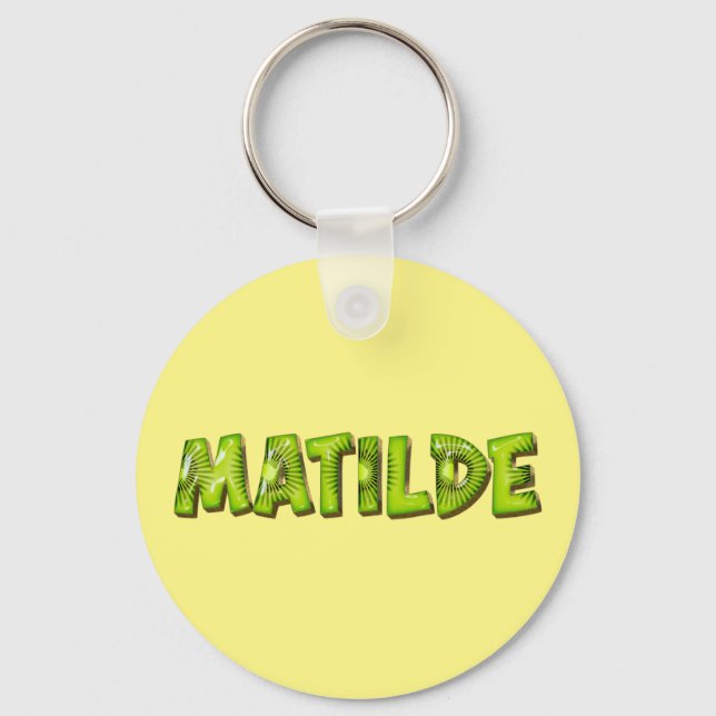 Matilde Name Kiwi Design Schlüsselanhänger Nyckelring (Framsida)