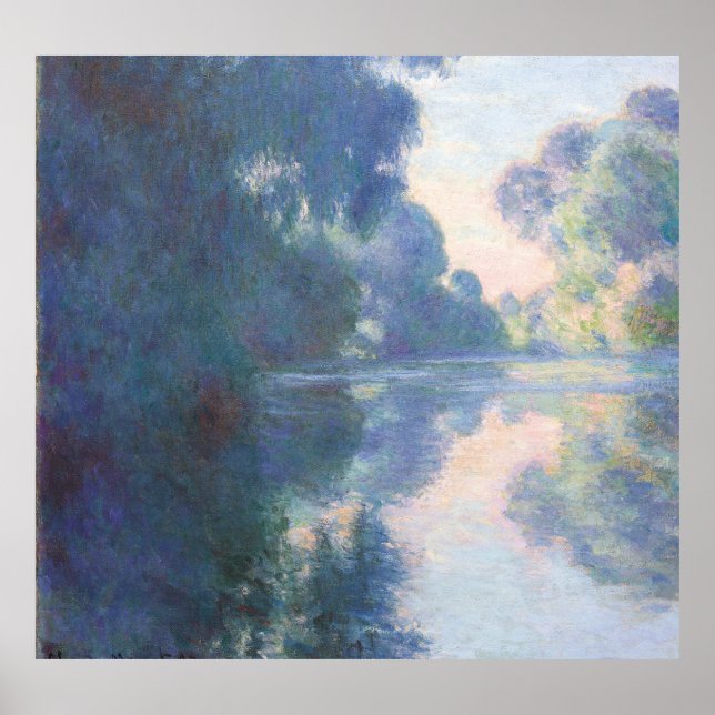 Matinee sur la Seine, 1897 (oil on canvas) Poster (Framsidan)