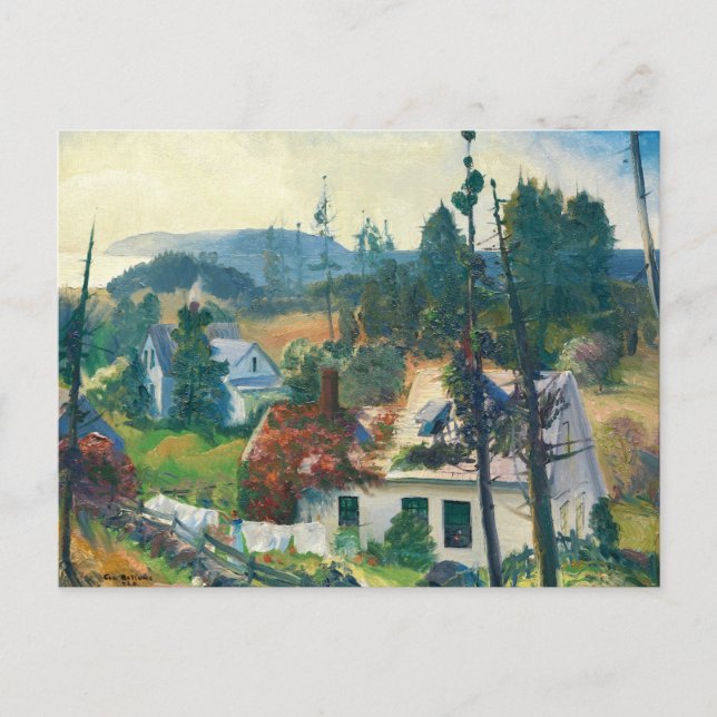 Matinicus Island, Maine, George Bellows Vykort (Framsida)