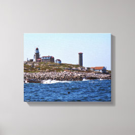Matinicus Sten fyr, Maine Canvastryck