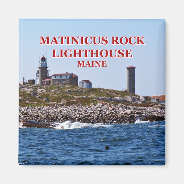 Matinicus Sten fyr, Maine Magnet (Framsidan)
