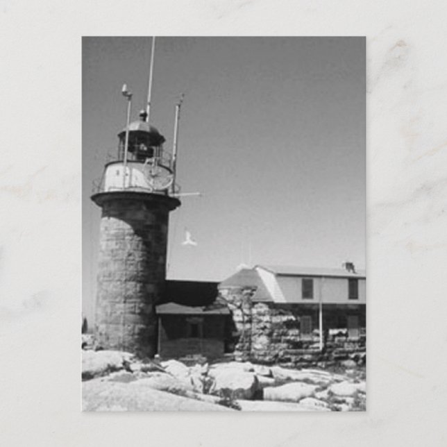 Matinicus Sten fyr Vykort (Framsida)