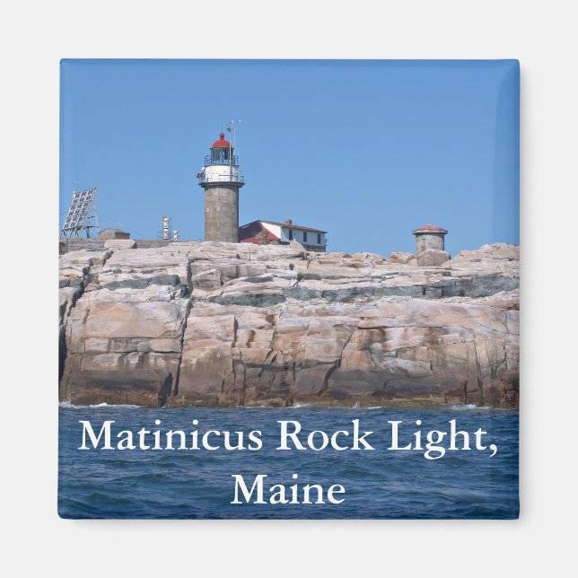 Matinicus Sten Light, Maine Magnet (Framsidan)