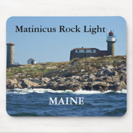 Matinicus Sten Light, Maine Mousepad Musmatta