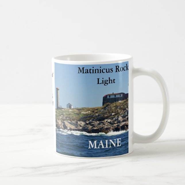 Matinicus sten tänder, den Maine muggen Kaffemugg (Höger)