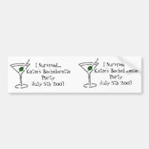 matinien matini, överlevde jag… Katies Bacheloret… Bildekal