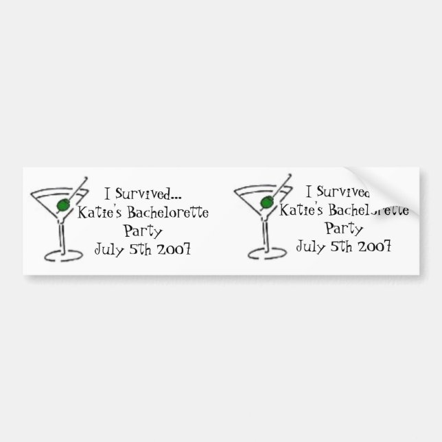 matinien matini, överlevde jag… Katies Bacheloret… Bildekal (Framsidan)