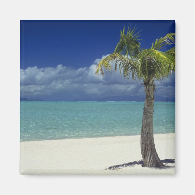 Matira Beach på ön Bora Bora, 2 Magnet (Framsidan)
