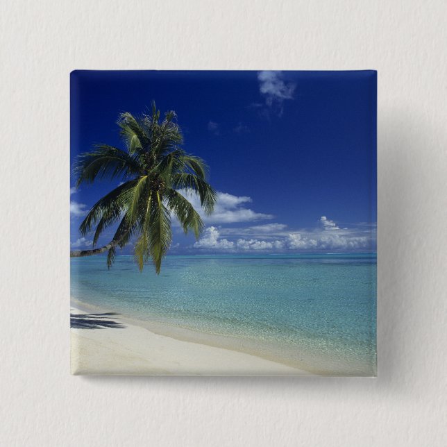 Matira Beach på ön Bora Bora, Knapp (Framsida)