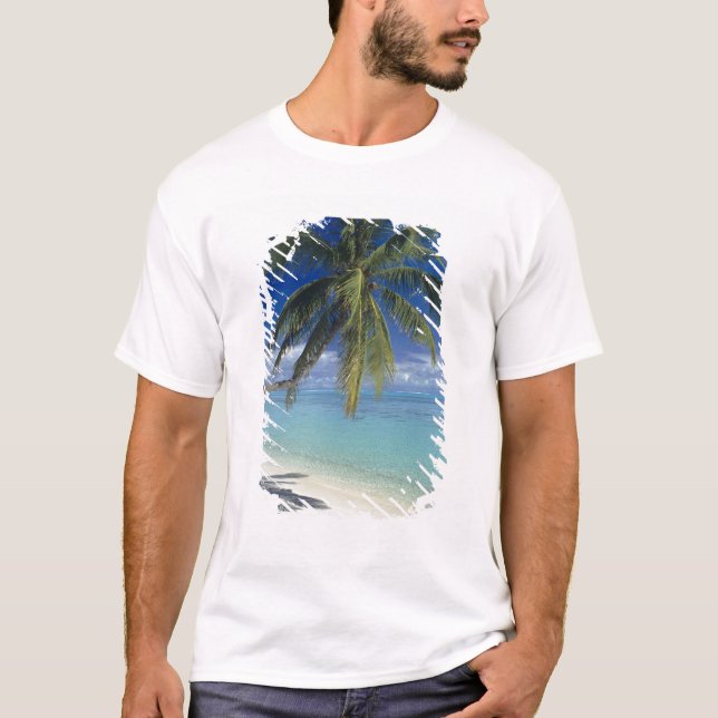 Matira Beach på ön Bora Bora, Society T-shirt (Framsida)