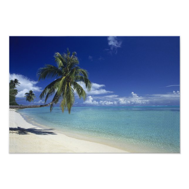 Matira-stranden på ön Bora Bora, 2 Fototryck (Framsidan)