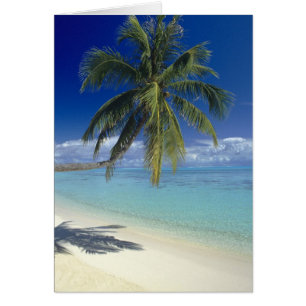 Matira-stranden på ön Bora Bora, Society Hälsningskort