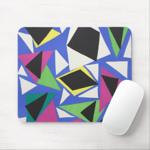 Matisse Abstrakt Geometrisk Blå Urklippskonst Musmatta
