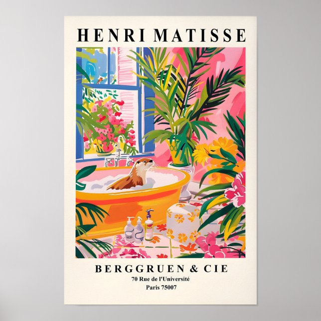 Matisse Affisch, Söt utteraffisch, Maximalistisk m Poster (Framsidan)