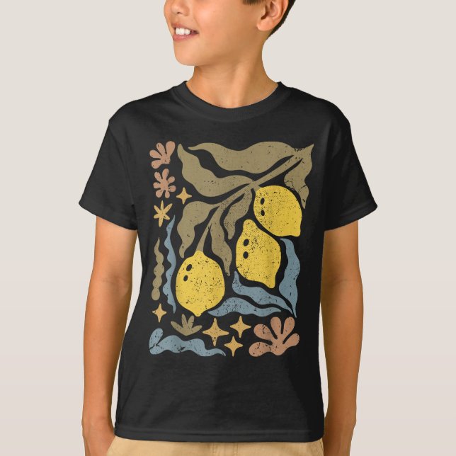 Matisse Boho Citron Limoncello Amalfi Design T Shirt (Framsida)