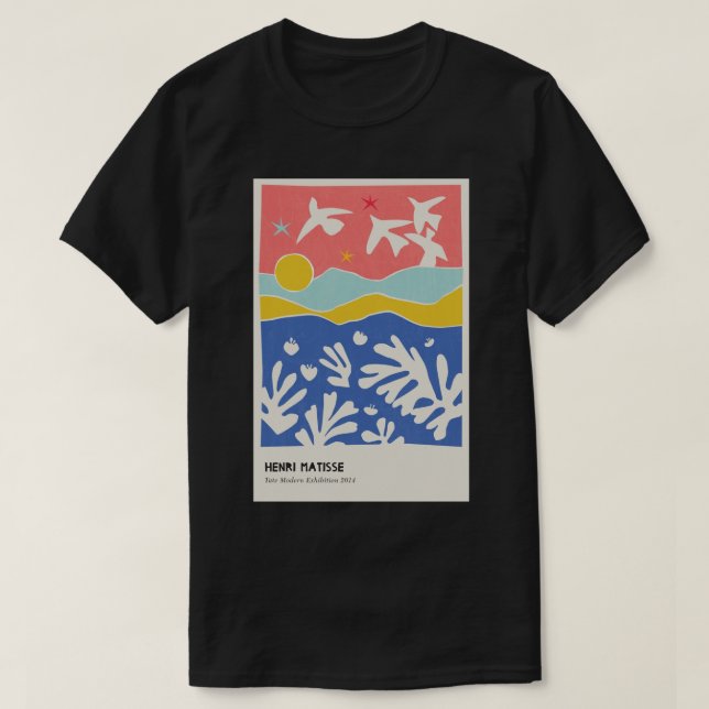 Matisse Collages Art Print.png T Shirt (Design framsida)