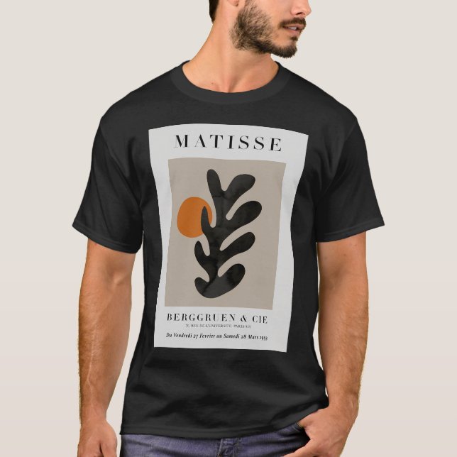 Matisse Cutout Print Orange Neutralt Matisse Art T Shirt (Framsida)