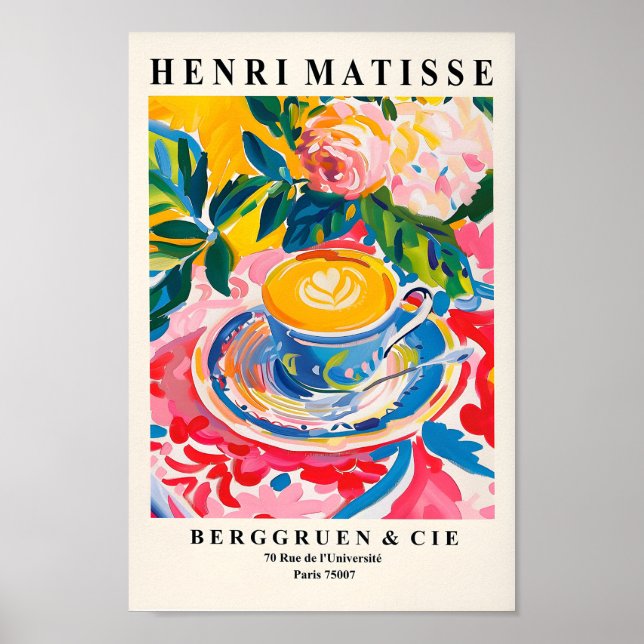 Matisse Espresso Kopp Art Print, Coffee Poster, Be Poster (Framsidan)