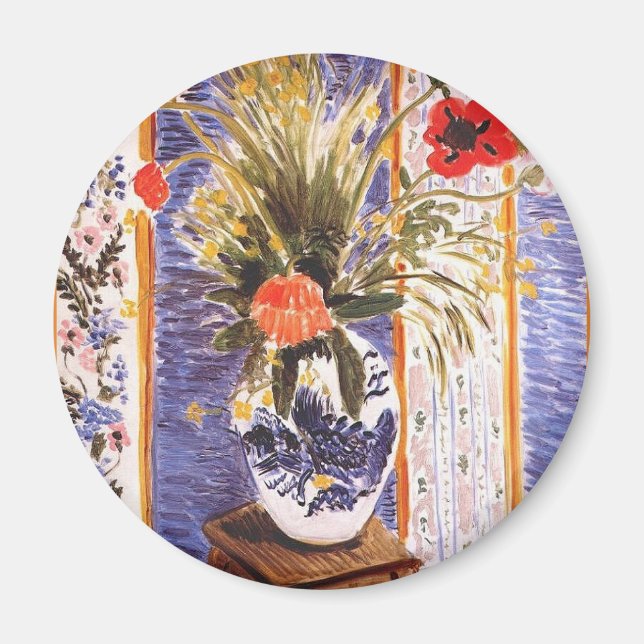 Matisse Flowers i Bowl Magnet (Framsidan)