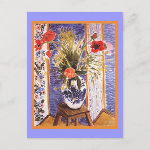 Matisse Flowers i Bowl Vykort