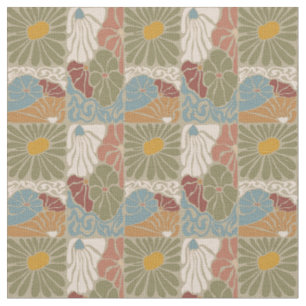 Matisse Groovy blomster Art Nouveau 1970-tal Boho Tyg