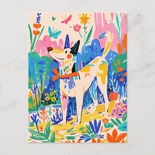 Matisse Hund Vintage vykort (Framsida)