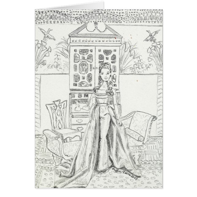 Matisse in Sage Silke Taffeta OBS Kort (Framsidan)