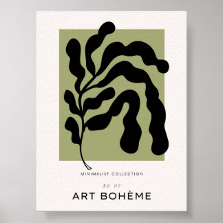Matisse Inspired Abstrakt Plant Print Poster