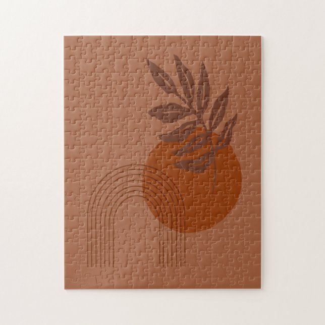 Matisse Inspired Desert Vibes Abstrakt Shapes Pussel (Vertikal)