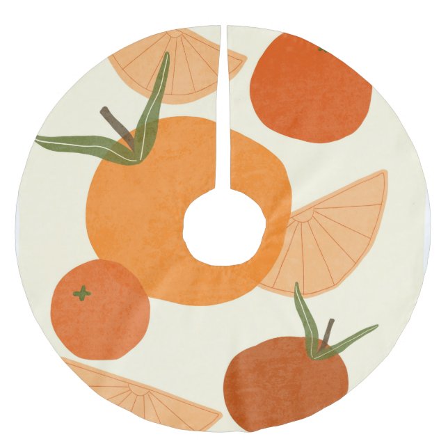 Matisse Inspired: Modern Abstrakt Shapes Julgransmatta Borstad Polyester (Framsidan)