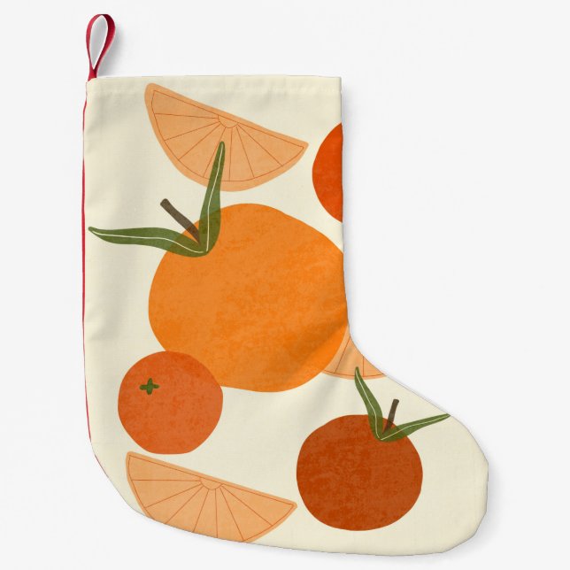 Matisse Inspired: Modern Abstrakt Shapes Liten Julstrumpa (Framsidan)