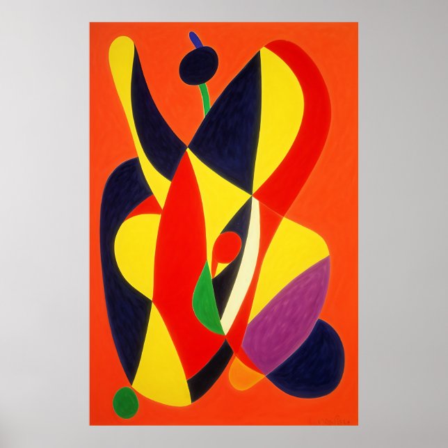 Matisse inspirerad Abstrakt Wall Art Poster (Framsidan)